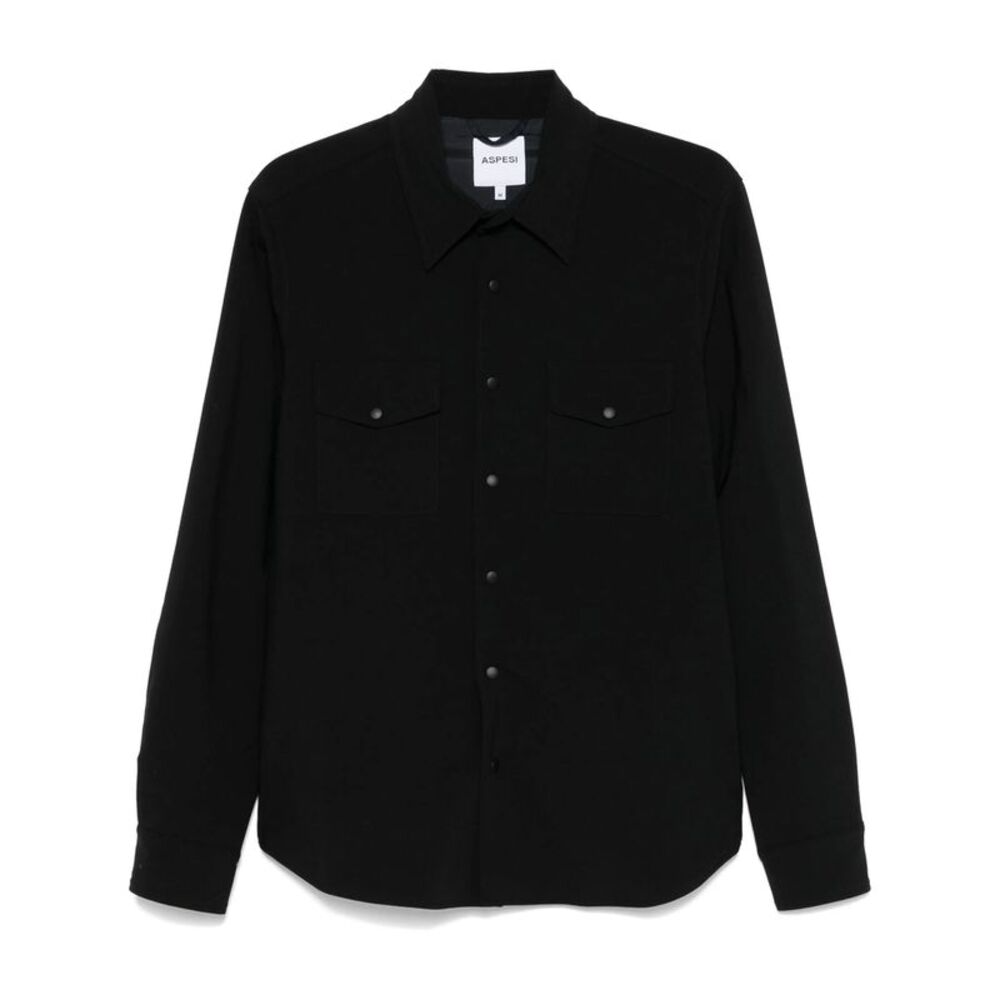 Aspesi Black Jackets - Shirt Jackets Men